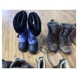 Variety of Boots and Shoes