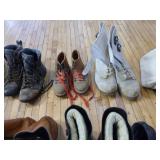 Variety of Boots and Shoes