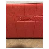 Coleman Cooler with Camping Supplies