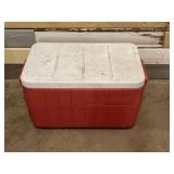 Coleman Cooler with Camping Supplies