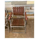 Vintage Wood and Metal Lawn Chairs