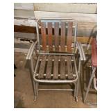 Vintage Wood and Metal Lawn Chairs
