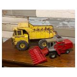 Massey Ferguson Tractor and Steel Tonka Trunk