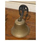 Victorian Coat and Hat Hook and Copper Bell