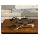 Crow Bar, Bungy Cords, Stanley Saw