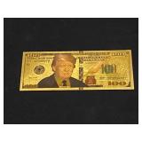 President Trump Commemorative Gold $100 Bill