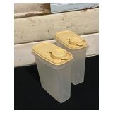 Vintage Tupperware Harvest Gold Steamer Rice Cooker and Store and Pour containers, Vintage wood roller, wood cat wall hanging