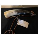 Longhorn Bullhorn Powder Horn Flask