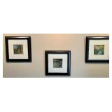 Three Framed Abstract Print