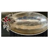 Festive Silver Plated Bowl