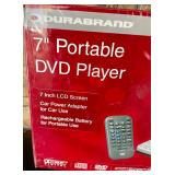 New Durabrand 7" Portable DVD Player