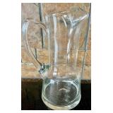 2 Clear Glass Pitchers
