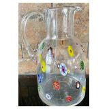Art Glass Style Pitcher