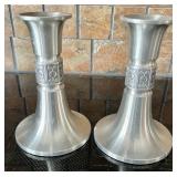 Pewter Salt & Pepper Set and Candle Holders