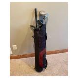 Datrek Golf Bag With Some Used Clubs