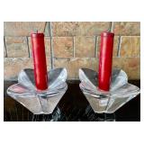Orrefors Candle Holders