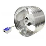 Master Flow 1450 CFM SIlver Electric Powered Gable Mount Electric Attic Fan