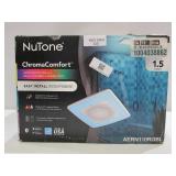NuTone ChromaComfort 110 CFM Ceiling Bathroom Exhaust Fan w/ Customizable Multi-Color LEDs and Smart Phone App