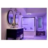NuTone ChromaComfort 110 CFM Ceiling Bathroom Exhaust Fan w/ Customizable Multi-Color LEDs and Smart Phone App