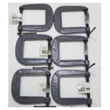 6-Pack Steel Grip 3-Inch C-Clamps