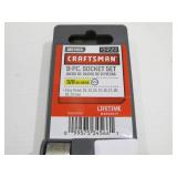 Craftsman 9 Piece Metric Socket Set - 3/8" Drive - New