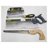 Steel Grip Saw 3-Pack - 14 In Mitre Saw, 6-1/2 In Coping Saw, and 12 In Compass Saw - New