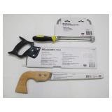 Steel Grip Saw 3-Pack - 14 In Mitre Saw, 6-1/2 In Coping Saw, and 12 In Compass Saw - New