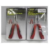 Lot of 2 Steel Grip 12-in-1 Stainless Steel Multi Tools with Pliers