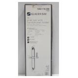 Glacier Bay 18 in. x 1-1/4 in. Concealed Screw ADA Compliant Grab Bar with Adjustable Hand Shower Holder in Chrome