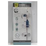 Zenna Home NeverRust Aluminum Tension Corner Shower Caddy in Satin Chrome