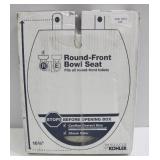 Kohler Cachet Quiet-Close Round Closed Front Toilet Seat with Grip-Tight Bumpers in White