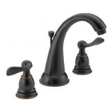 Delta Windemere 8 in. Widespread 2-Handle Bathroom Faucet with Metal Drain Assembly in Oil-Rubbed Bronze