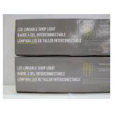 2 Boxes Koda 46" LED Linkable Shop Light with Motion Sensor and Remote (4 Lights Total)