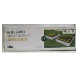 Vita Gardens 4x4 Raised Garden Bed With Grow Grid 11" - 2 Pack 4ft x 4ft x 11in Tall
