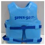 TRC Recreation Kids Super Soft USCG Floating Safety Vest Life Preserver - Youth Size M - Marina Blue
