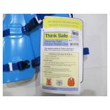 TRC Recreation Kids Super Soft USCG Floating Safety Vest Life Preserver - Youth Size M - Marina Blue