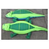 Lot of 2 Big Joe Alligator/Crocodile Plush Pool Toys