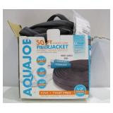 Aqua Joe 1/2 in. Dia x 50 ft. Flexible Kink-Free Fiberjacket Garden Hose, Metal Fittings