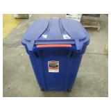 Rubbermaid 45 Gal. Roughneck Blue Wheeled Recycling Trash Container