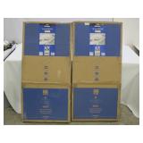 Lot of 2 Metalux 2 ft. x 4 ft. White Integrated LED Flat Panel Troffer Light Fixture at 4700 Lumens, 4000K Cool White