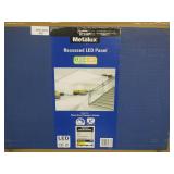 Lot of 2 Metalux 2 ft. x 4 ft. White Integrated LED Flat Panel Troffer Light Fixture at 4700 Lumens, 4000K Cool White