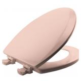 Bemis Church Lift-Off Elongated Closed Front Toilet Seat in Venetian Pink