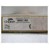 Bemis Church Lift-Off Elongated Closed Front Toilet Seat in Venetian Pink