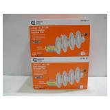2-Pack Commercial Electric 4 Pack 5 & 6 Inch LED Color Changing Recessed Trim (2 Packs of 4 Items)