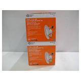 2-Pack Commercial Electric 4 Pack 5 & 6 Inch LED Color Changing Recessed Trim (2 Packs of 4 Items)