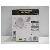 Defiant 180° White Motion Activated Outdoor Integrated LED Twin Head Flood Light