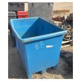 Blue Plastic Storage Bin