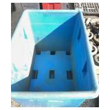 Blue Plastic Storage Bin