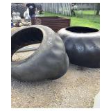 Two Large Tire Feeders