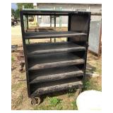 Black Steel Shelving Unit